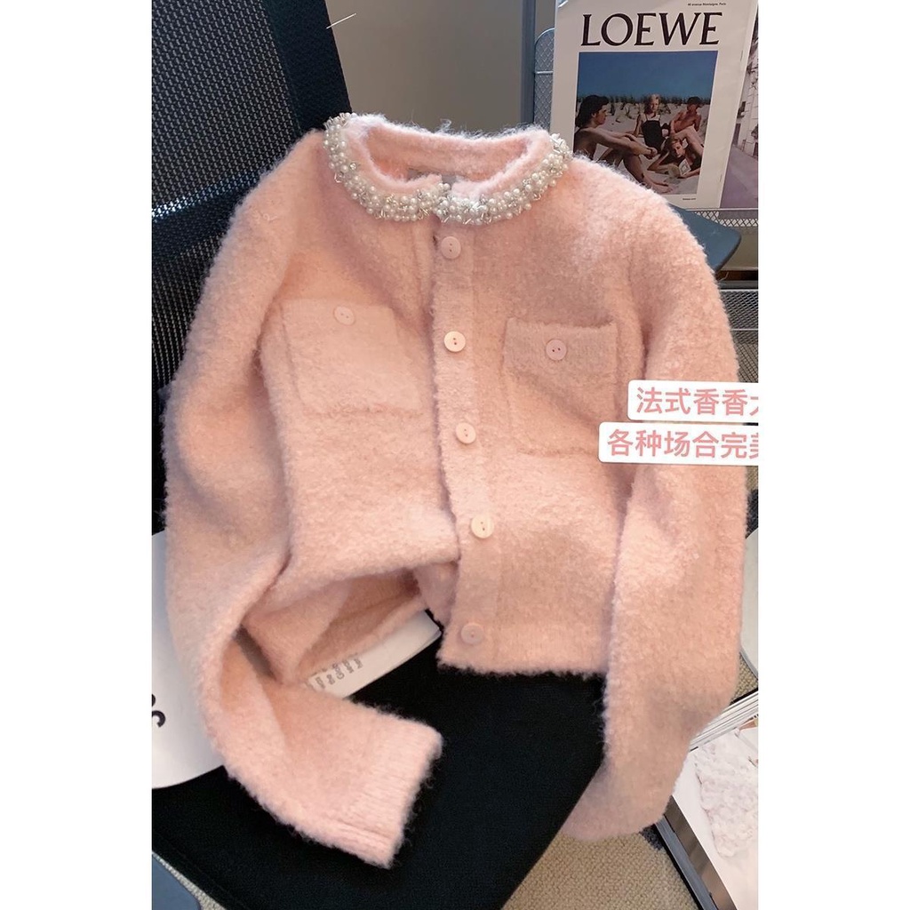 Áo Khoác Cardigan Dệt Kim Mềm Mại Thời Trang Thu Đông Cho Nữ