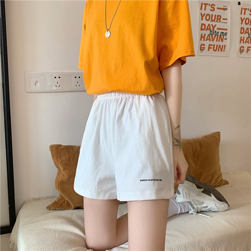 Quần đùi sporty ullzang thêu chữ❣️FREESHIP❣️ chất thể thao from to, hàng đẹp HOT TREND 2021 | BigBuy360 - bigbuy360.vn