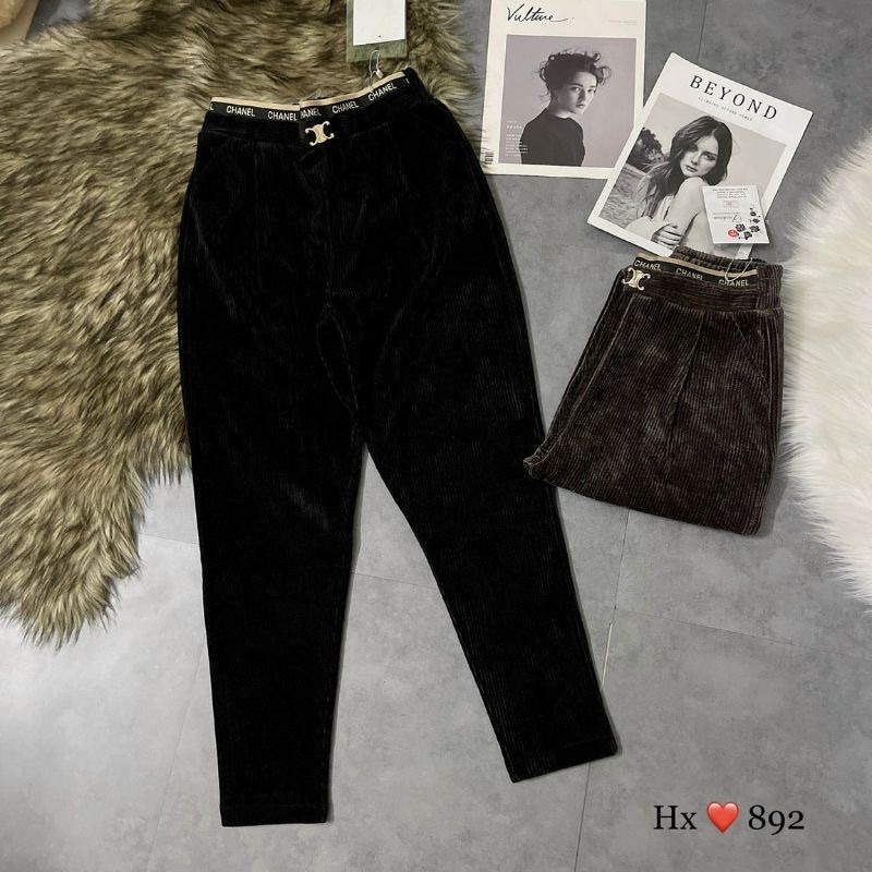 QUẦN BAGGY NHUNG NỮ . baggy nhung , baggy nữ , baggy dạ , baggy dạ nữ . _HÀNG LOẠI 1 _nhung kép dày phom dưới 60kg