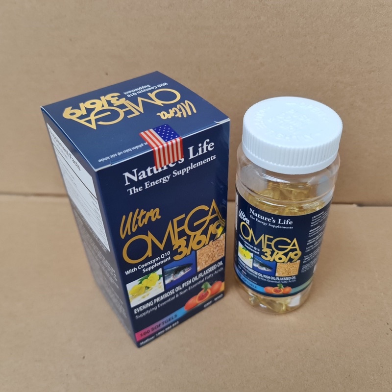 Dầu cá OMEGA 369  Ultra - Hộp 100 viên - Làm giảm mỏi mắt, khô mắt