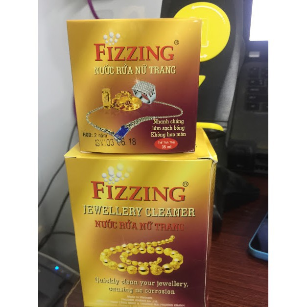 Nước rửa nữ trang Fizzing hộp 35ml hàng việt nam chất lượng cao