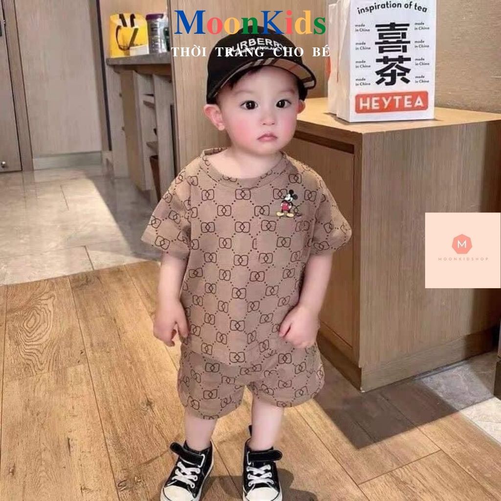 Bộ Minky Mom Cộc Tay Cho Bé♦️ Siêu Họa Tiết G..C♦️100%bộ hè bé trai bộ ngắn tay bé trai,đồ bộ cho bé từ 6-18kg