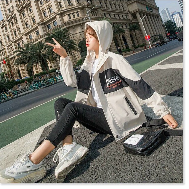 ÁO KHOÁC KAKI HỘP NỮ FORM RỘNG XINH XẮN,THIẾT KẾ HỌA TIẾT SIÊU XINH KHÁNH AN FASHION