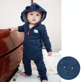 Body Nỉ có nón hiệu carter cho bé 0-18 tháng