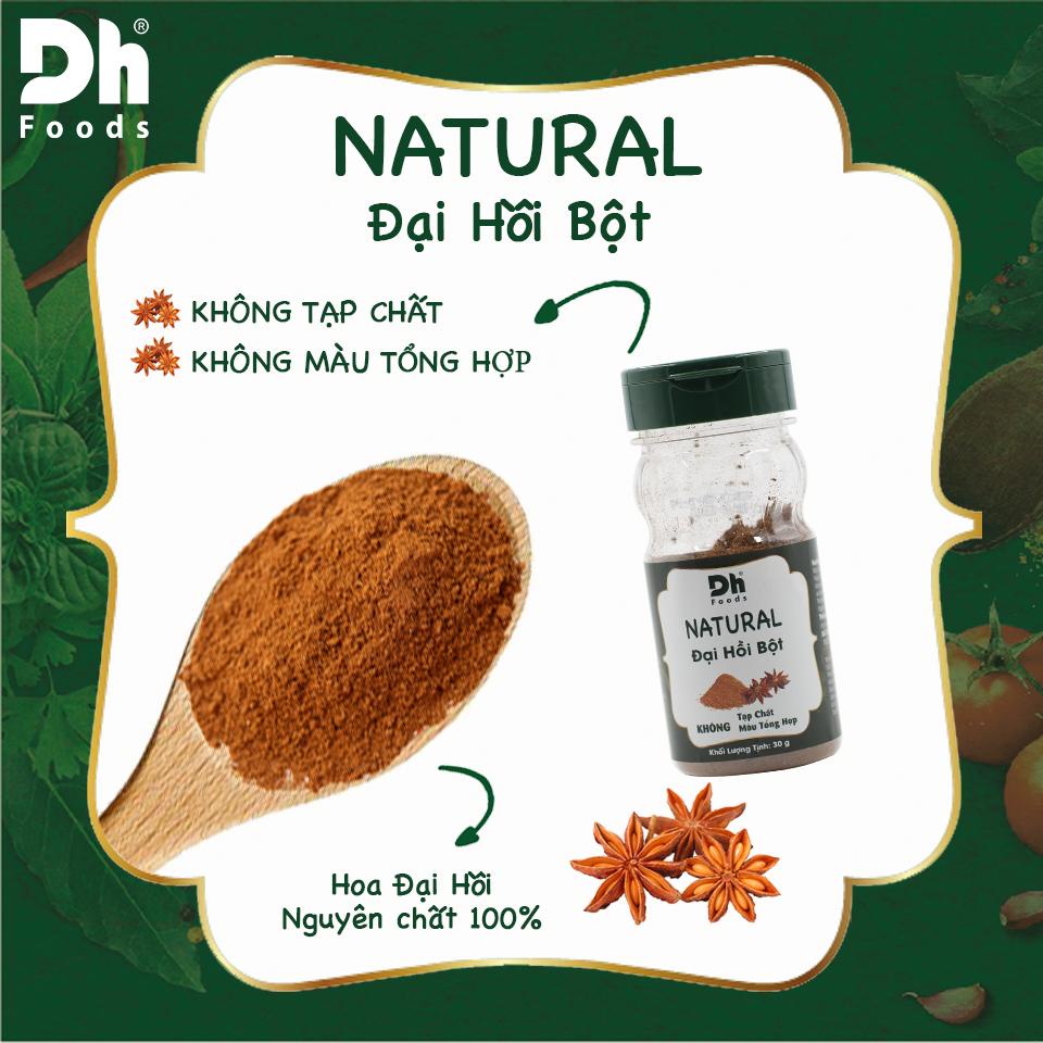 Đại hồi bột Natural Dh Foods gia vị, nguyên liệu nấu ăn tự nhiên 30Gr