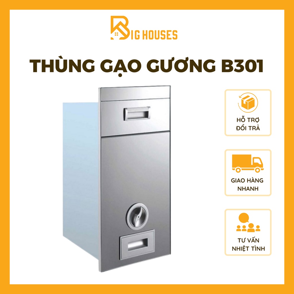 {HÀNG CHÍNH HÃNG CAO CẤP} Thùng Gạo Thông Minh Eurogold B301/B311 Thùng Gạo Nút Nhấn Điện Tử CÓ THỢ LẮP ĐẶT