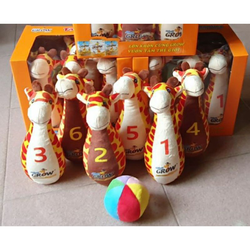 BỘ BOWLING GROW HƯƠU CAO CỔ CHO BÉ VUI CHƠI