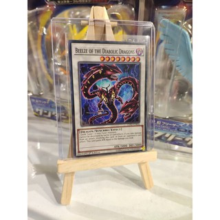 Lá bài thẻ bài Yugioh Beelze of the Diabolic Dragons - Tặng bọc bài nhựa bảo quản