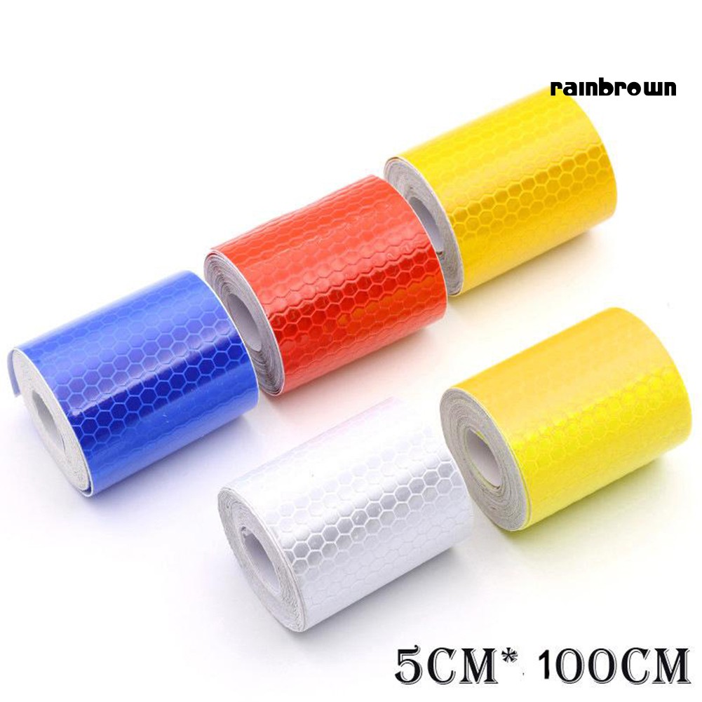 Cuộn băng dính phản quang 1m X 5cm cảnh báo an toàn thích hợp cho xe hơi