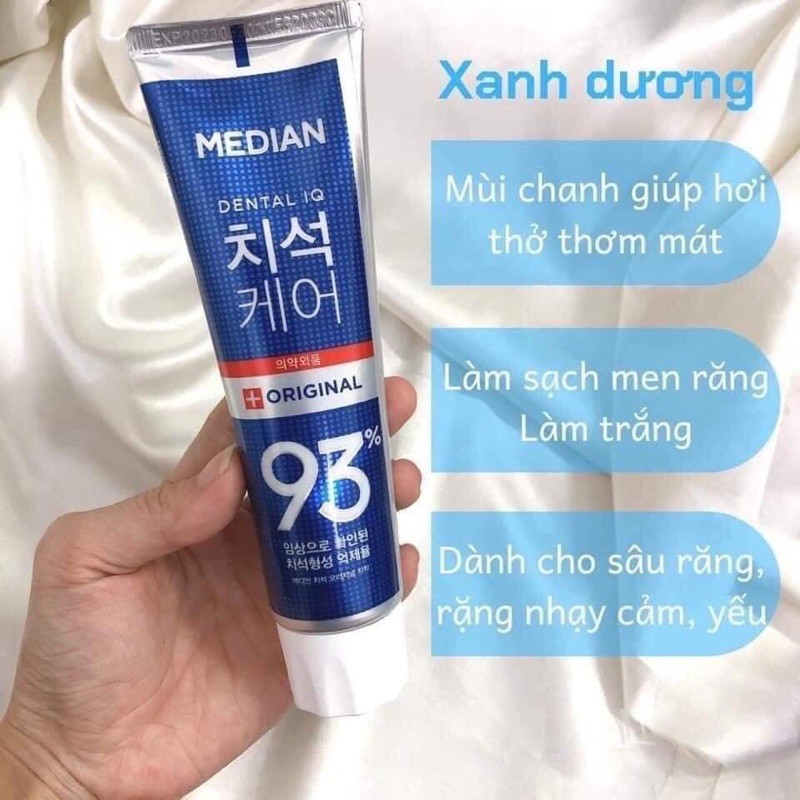 Kem đánh răng trắng sáng MEDIAN DENTAL IQ 93% 120g NCC Shoptido