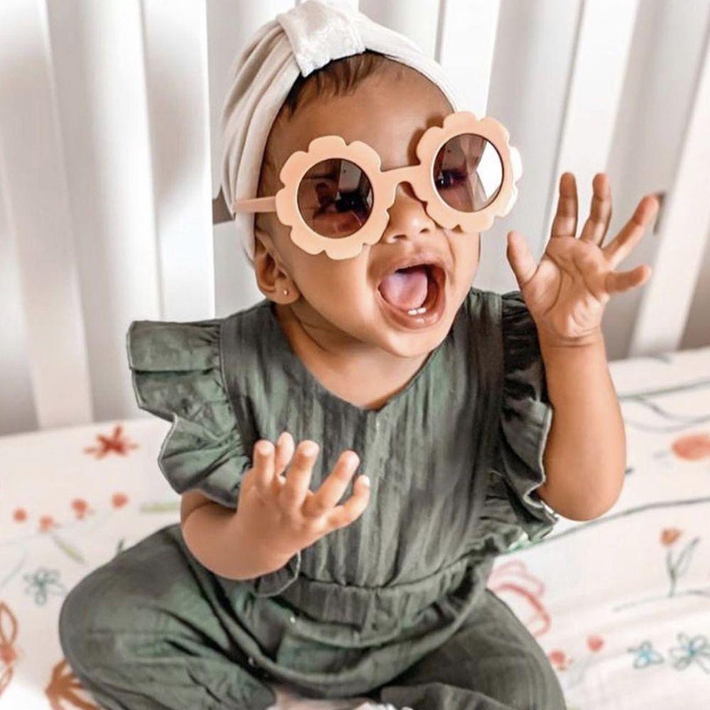 1 Kính Mát Gọng Nhựa Hình Hoa Hướng Dương Cho Búp Bê