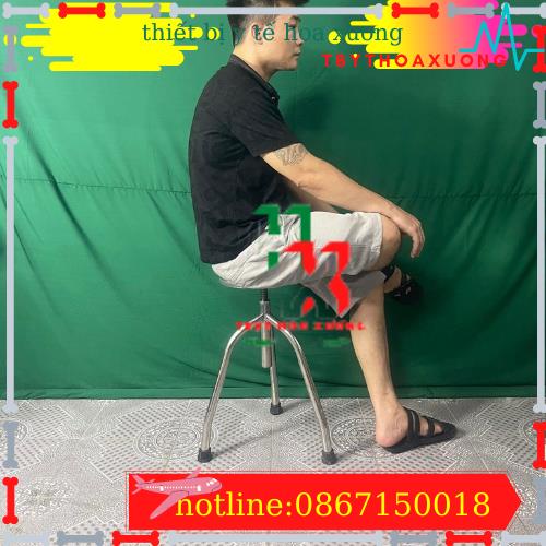 Ghế Xoay Inox 4 Chân Dùng Trong Y Tế Phòng Thí Nghiệm
