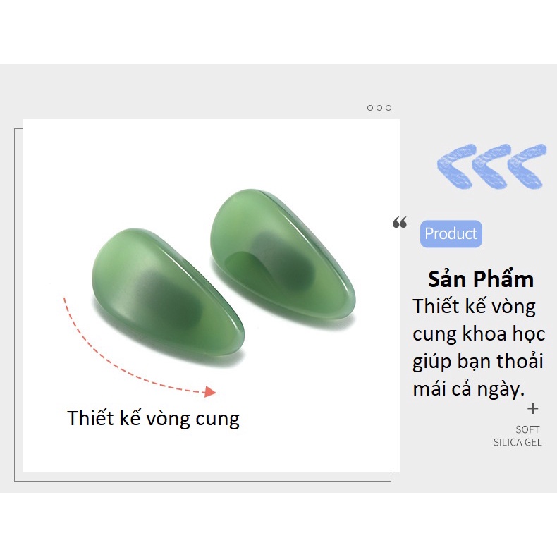 Đệm mũi màu đá cẩm thạch chống trơn trượt , chống vết hằn, giảm áp lực lên mũi (1 cặp)