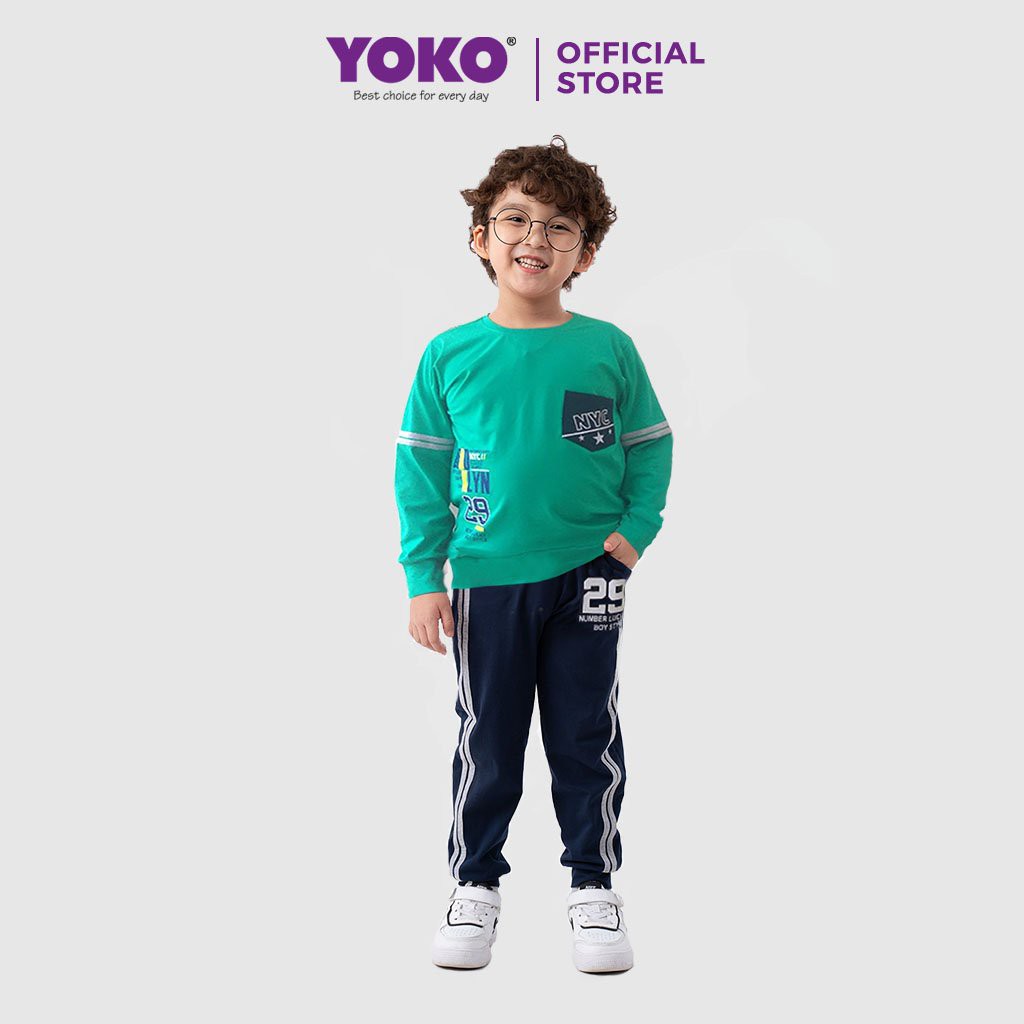 Bộ Quần Áo Thun Dài Tay Bé Trai (1-5 Tuổi) YOKO KID'S FASHION 20406T