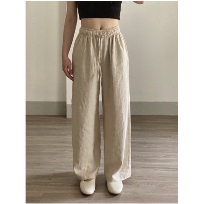 QUẦN LINEN LỤA ỐNG SUÔNG HOT TREND NỮ THỜI TRANG ĐI CHƠI, ĐI LÀM