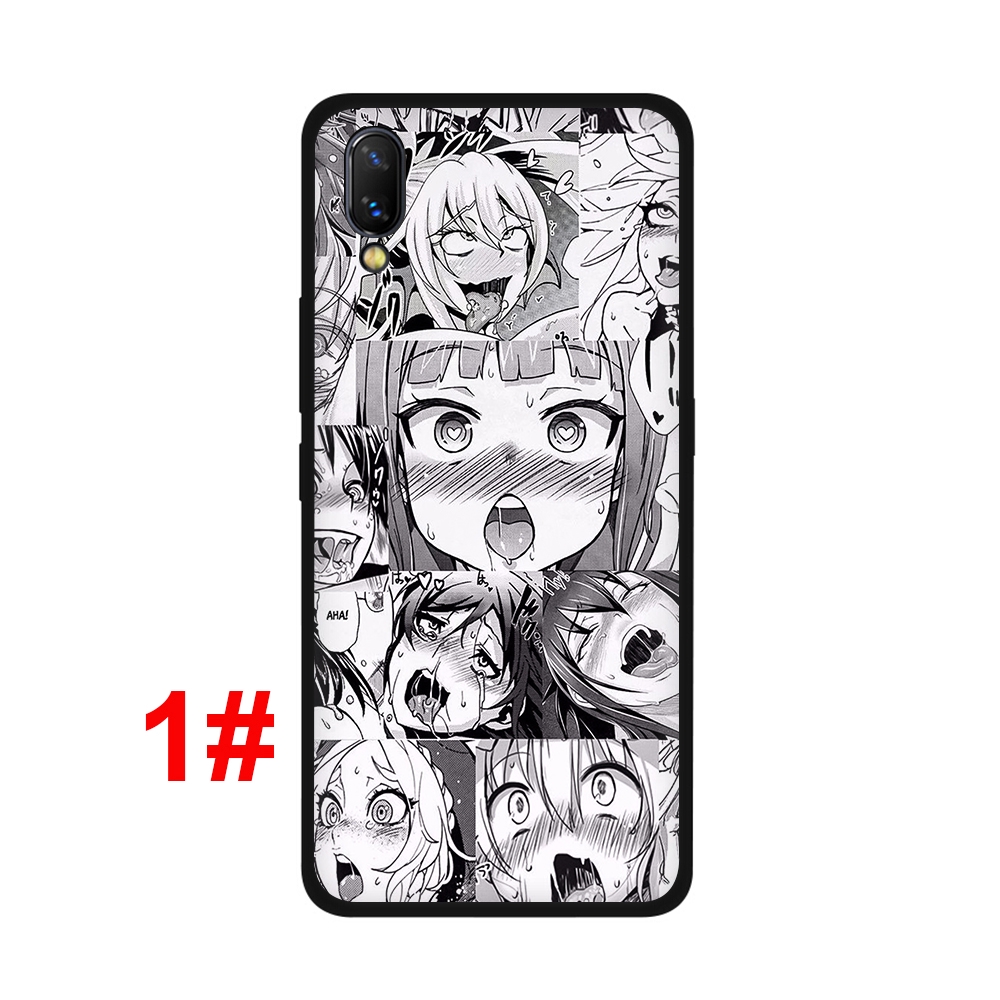 Ốp điện thoại silicon mềm 121f hình ahegao anime cho vivo y11 y17 y53 y55s y69 y71 y81s y91c y5s y91 y93 y95 u3