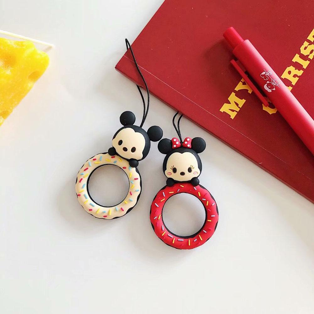 Dây Đeo Điện Thoại / Chìa Khóa Họa Tiết Hoạt Hình Mickey / Minnie Dễ Thương