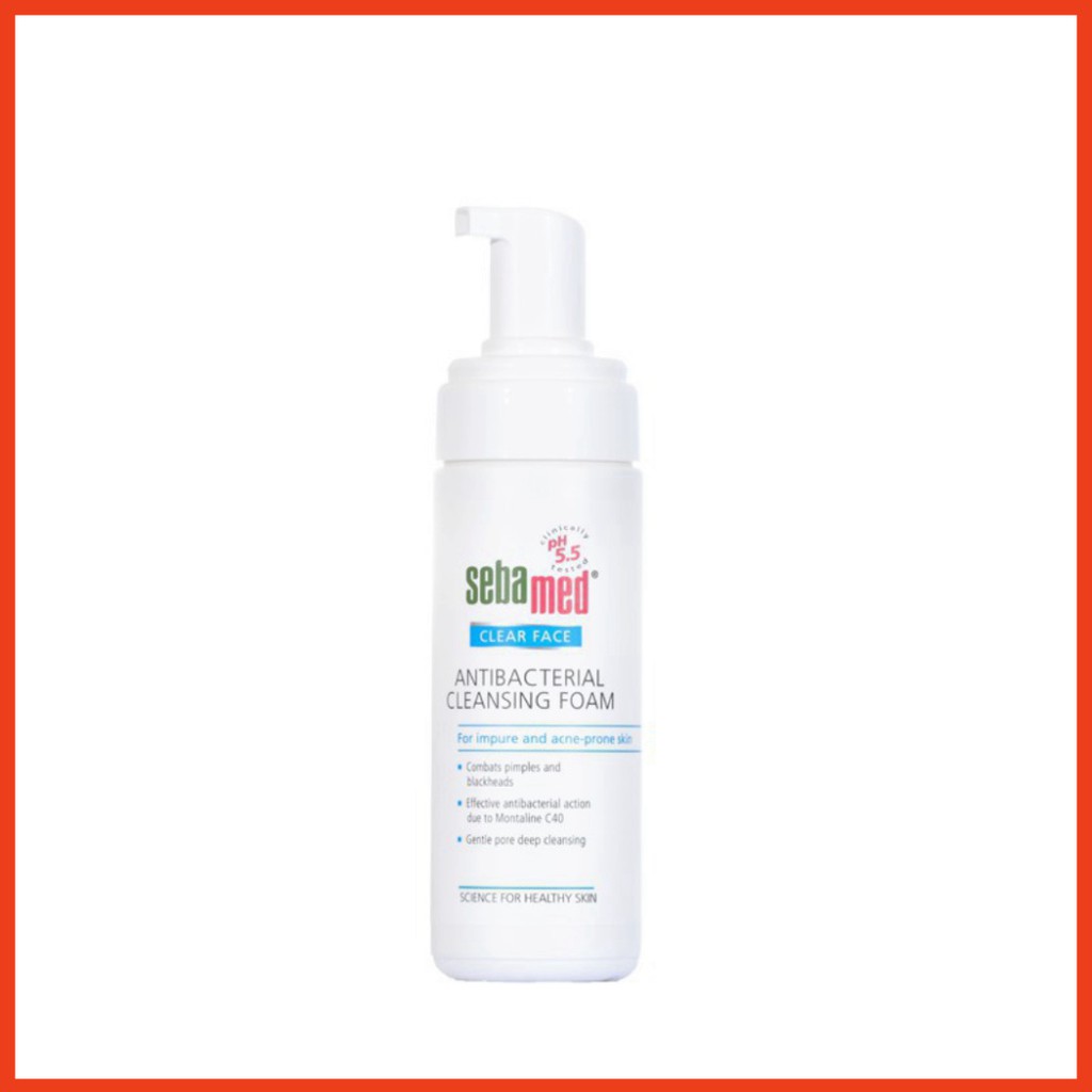 [CHÍNH HÃNG] Sebamed sữa rửa mặt giảm khuẩn dành cho da mụn Antibacterial Cleansing Foam pH5.5 (50ml)