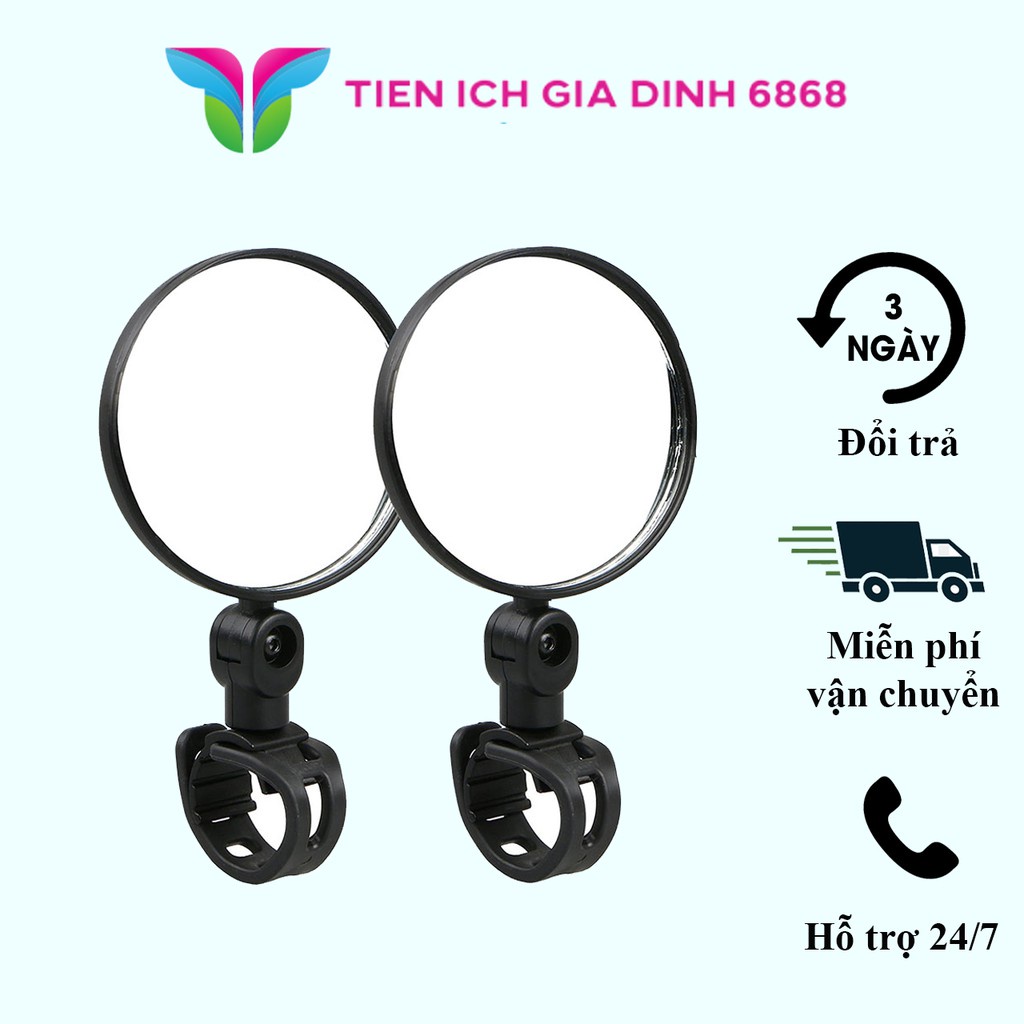 Gương Chiếu Hậu Hình Tròn Gắn Tay Lái Xe Đạp hoangbach7129