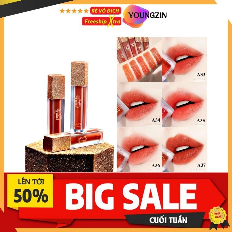 [ Sale 50% ] Son V5,V7 Kem Lì Black Rouge Tint ⚡️𝐅𝐑𝐄𝐄 𝐒𝐇𝐈𝐏⚡️ Son kem. | BigBuy360 - bigbuy360.vn