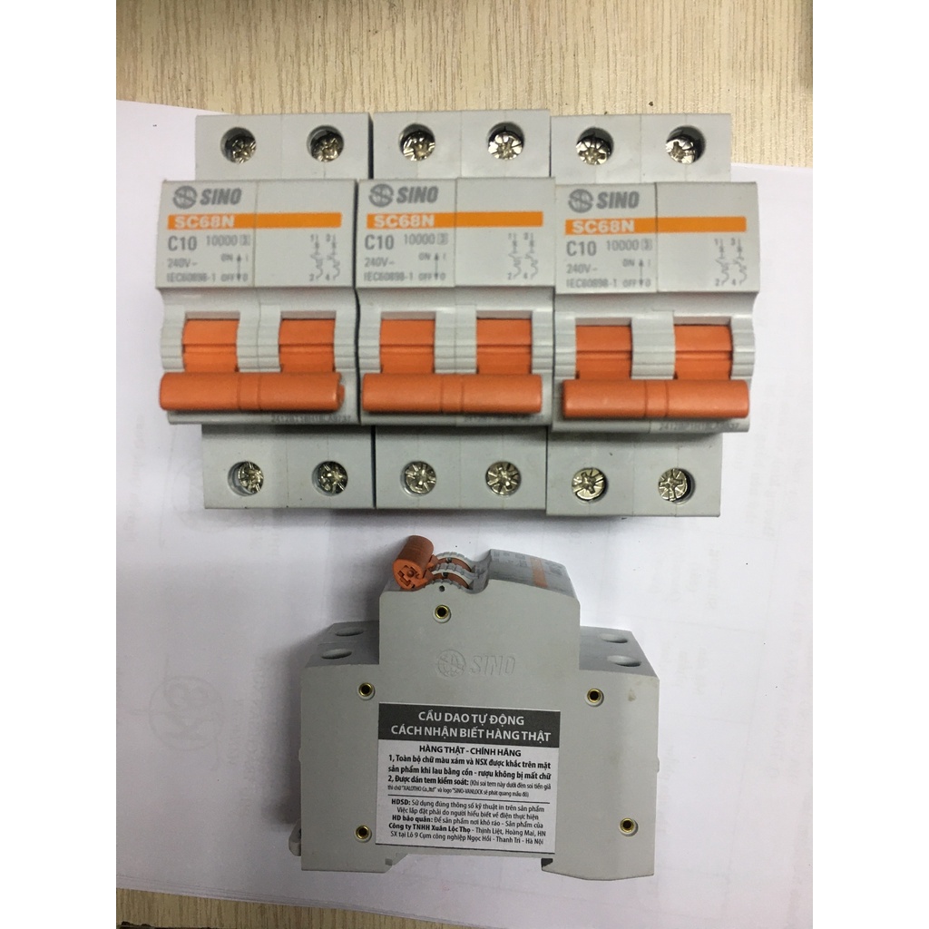 Attomats MCB 2 pha 10A ....40 A SC68N SINO
