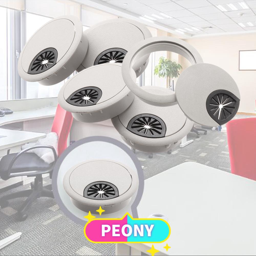 Nắp che lỗ luồn dây điện gắn bàn làm việc văn phòng tiện dụng