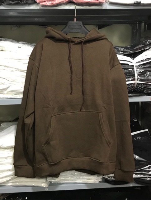 1hitshop Áo HOODIE BASIC Choco Nâu Trơn UNISEX