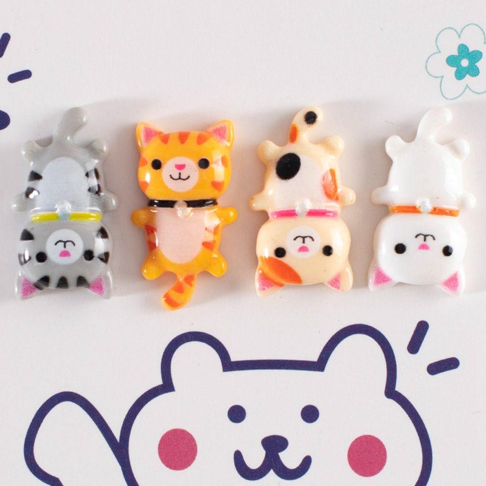 Mặt Dây Chuyền Bằng Resin Hình Mèo Dễ Thương DIY