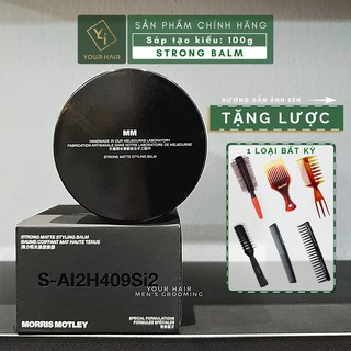 Sáp vuốt tóc Morris Motley Strong Matte Styling Balm - 100g