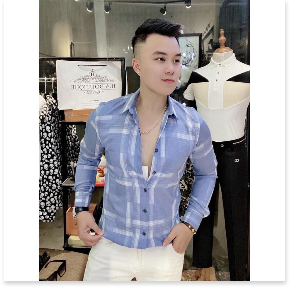 ÁO SƠ MI NAM 3D,KẺ VUÔNG,NHIỀU MÀU SẮC HOT NHẤT 2021 KHÁNH AN FASHION