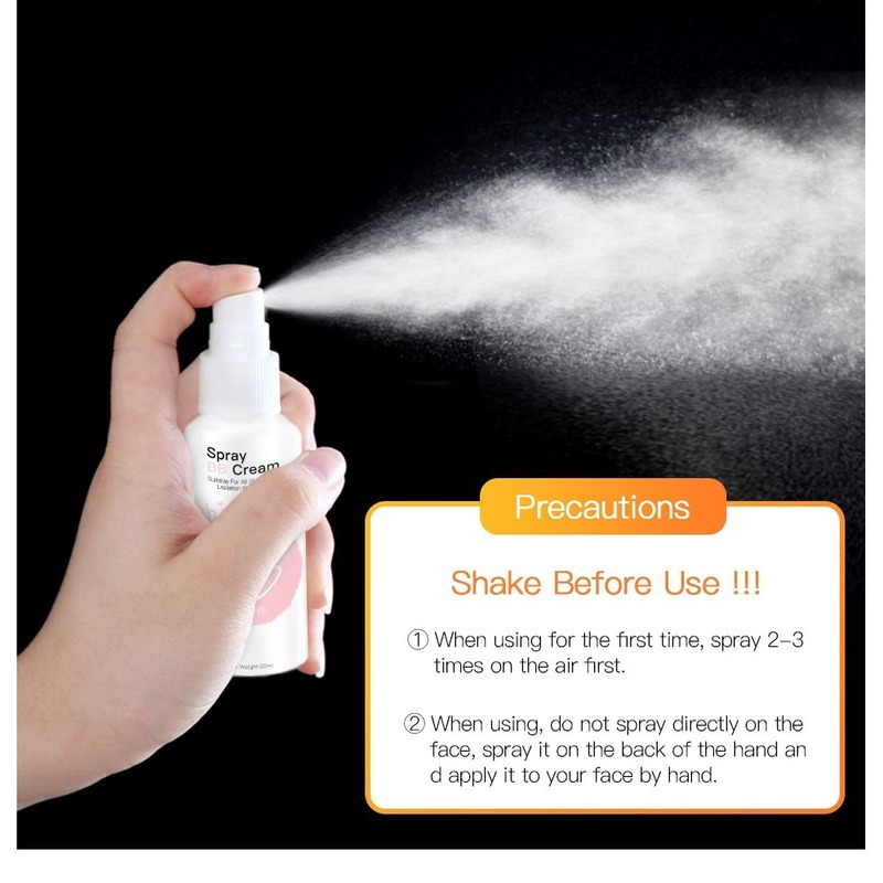 (Hàng Mới Về) Kem Nền Bb Dạng Xịt Dưỡng Ẩm Làm Trắng Da Chống Thấm Nước | BigBuy360 - bigbuy360.vn