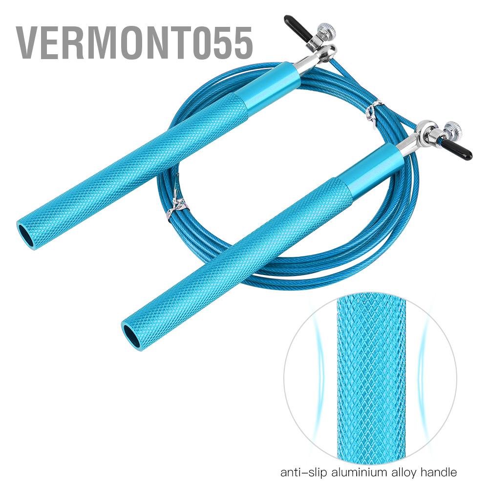 Vermont055 Aluminium Alloy Handle Speed Jump Skipping Rope Sports Training Equipment