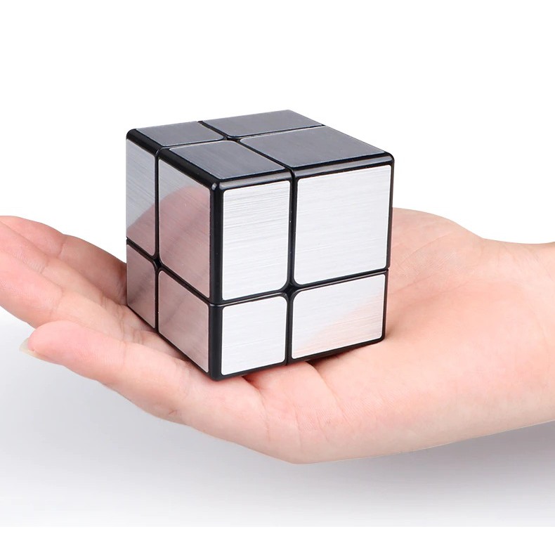 Rubik Qiyi 2x2 Gương Mirror Bạc - rubik lập phương đồ chơi phát triển trí tuệ