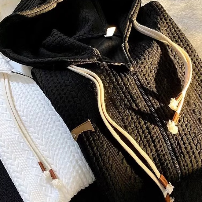 Áo Khoác Cardigan Có Nón Màu Trơn Thời Trang Hàn Quốc Chất Lượng Cao Cho Nam