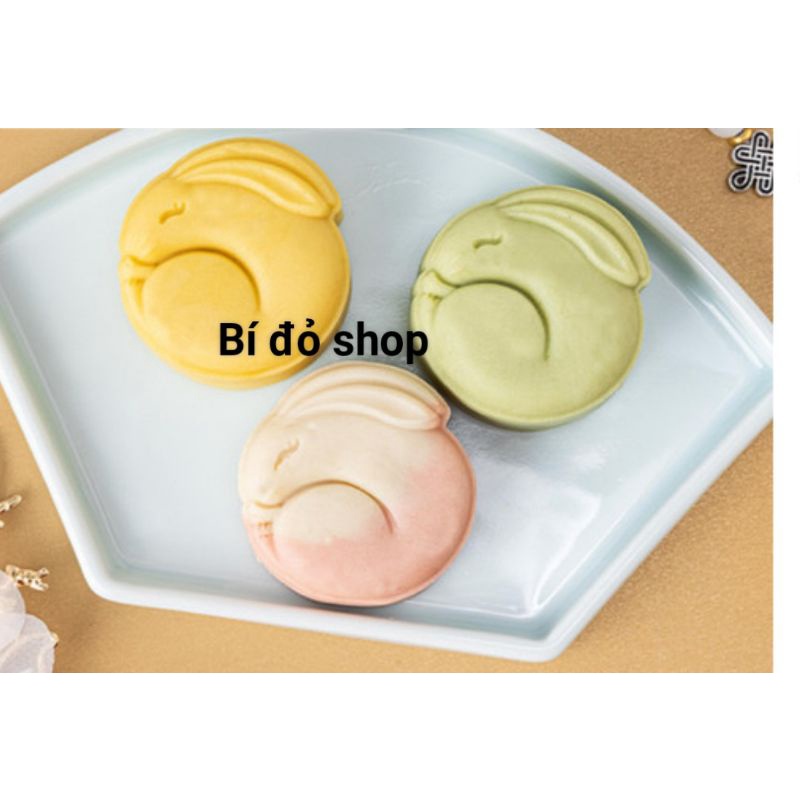 Khuôn trung thu lò xo 2020 THỎ CUỘN TRÒN size 50g