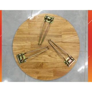 Bàn tròn gỗ cao su mặt bàn phi 60