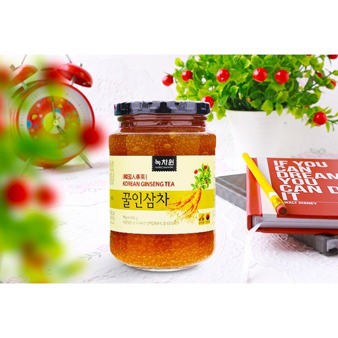 Trà Nhân Sâm Mật Ong Nokchawon - Korean Ginseng Tea 580g (Date 2022)