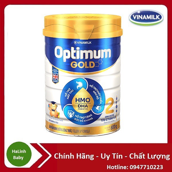 Mẫu mới Sữa Optimum gold 2 800g [Date 12/2022]