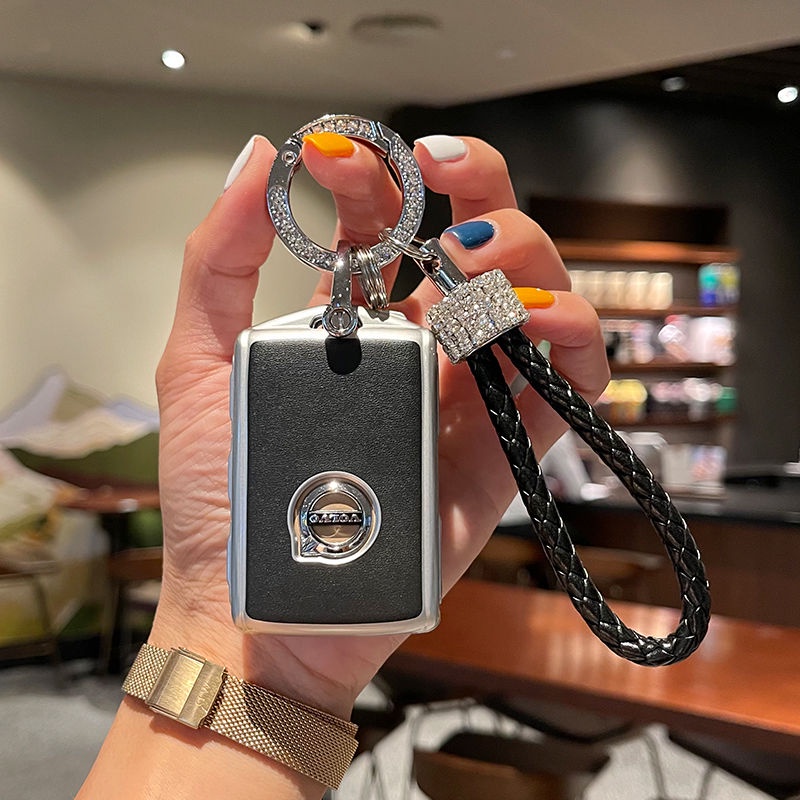 Bao Da Bảo Vệ Chìa Khóa Xe Hơi volvo s90 xc90 xc40 s60 xc60