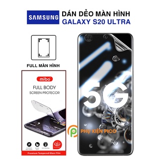 Dán màn hình Samsung S20 Ultra full màn trong suốt PPF tự phục hồi vết xước chính hãng Mibo - Dán dẻo Samsung Galaxy S20