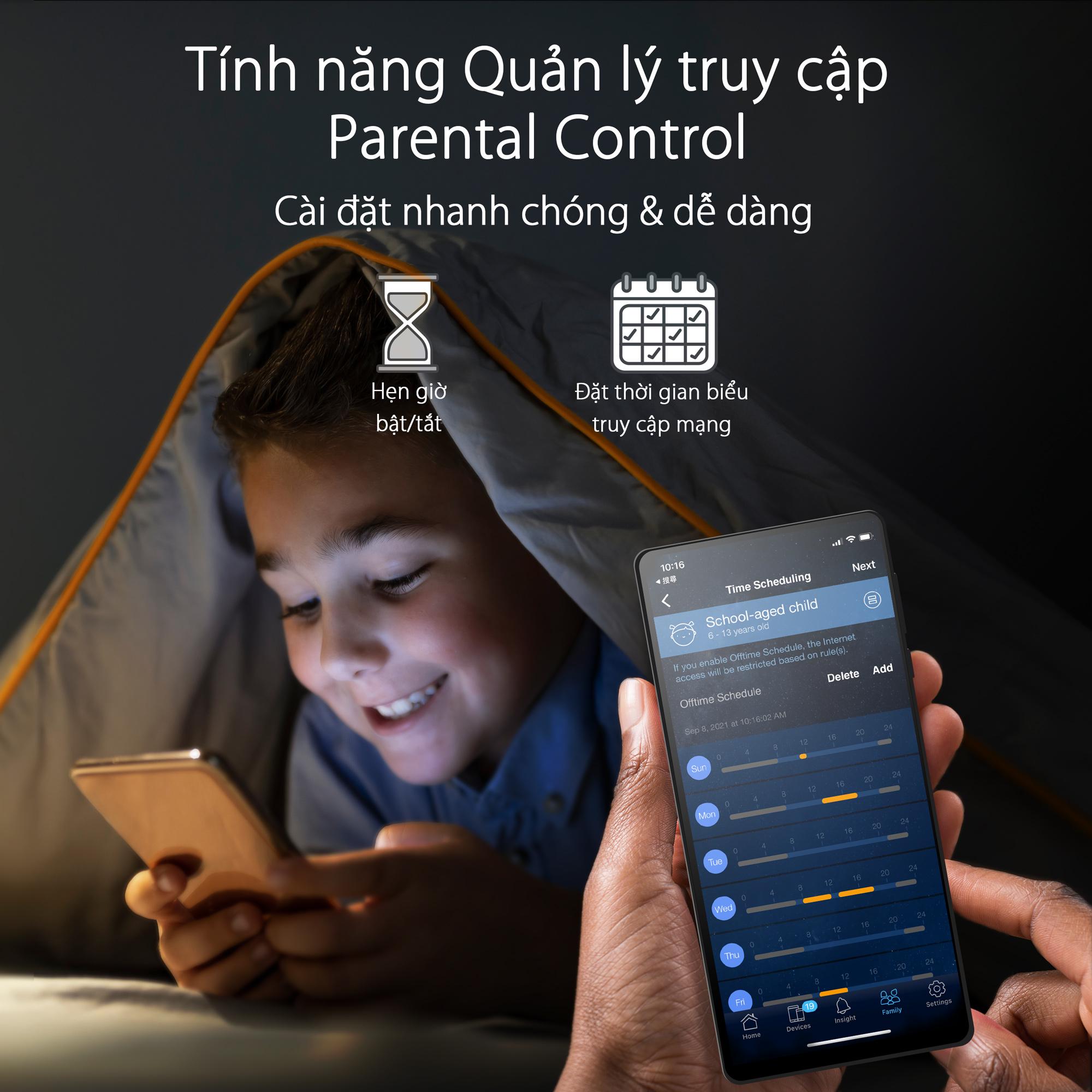 Bộ Phát Wifi AiMesh Asus RT-AC68U Băng Tần Kép AC1900 - Hàng Chính Hãng