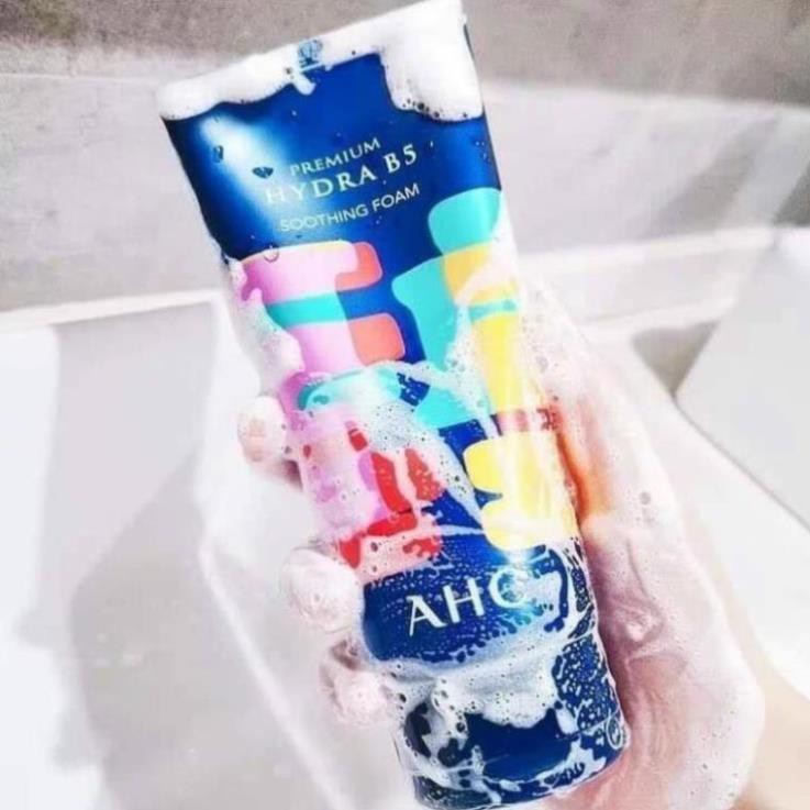 Sữa rửa mặt tạo bọt AHC Premium Hydra B5 180ml, sữa rửa mặt kiềm dầu chuẩn Hàn Quốc - Hts.cosmetic