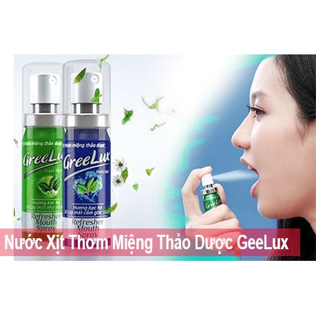 3 Lọ xịt thơm miệng khử mùi hôi Greelux chính hãng