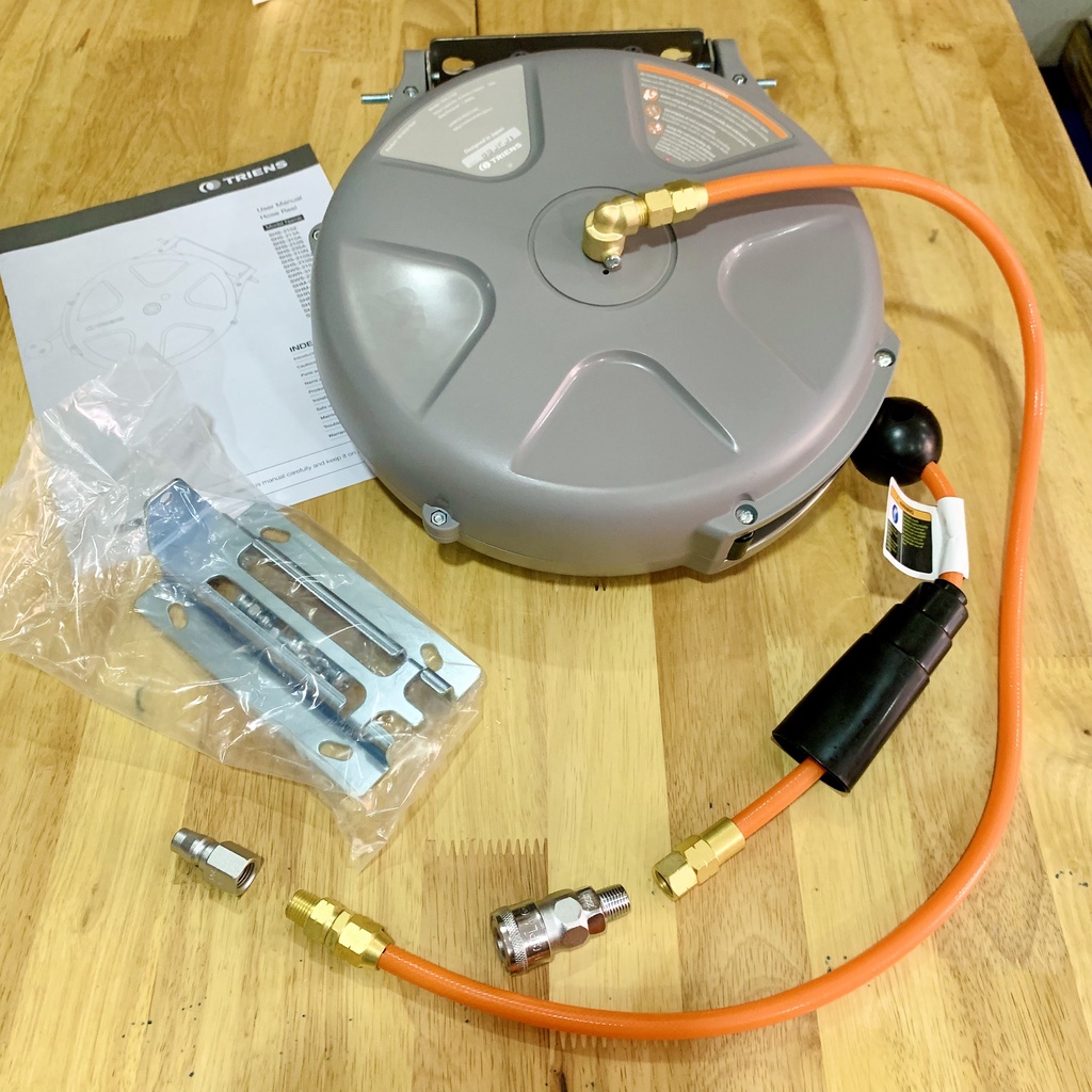 Cuộn dây hơi tự rút Triens Nhật SHS-210Z 10 mét - Cuộn rulo sử dụng trong các hãng xe máy, ô tô tại Việt Nam