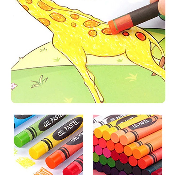 Bộ Bút Màu Size Lớn 208 Món Kèm Bảng Vẽ Cho Bé Thỏa Sức Sáng Tạo