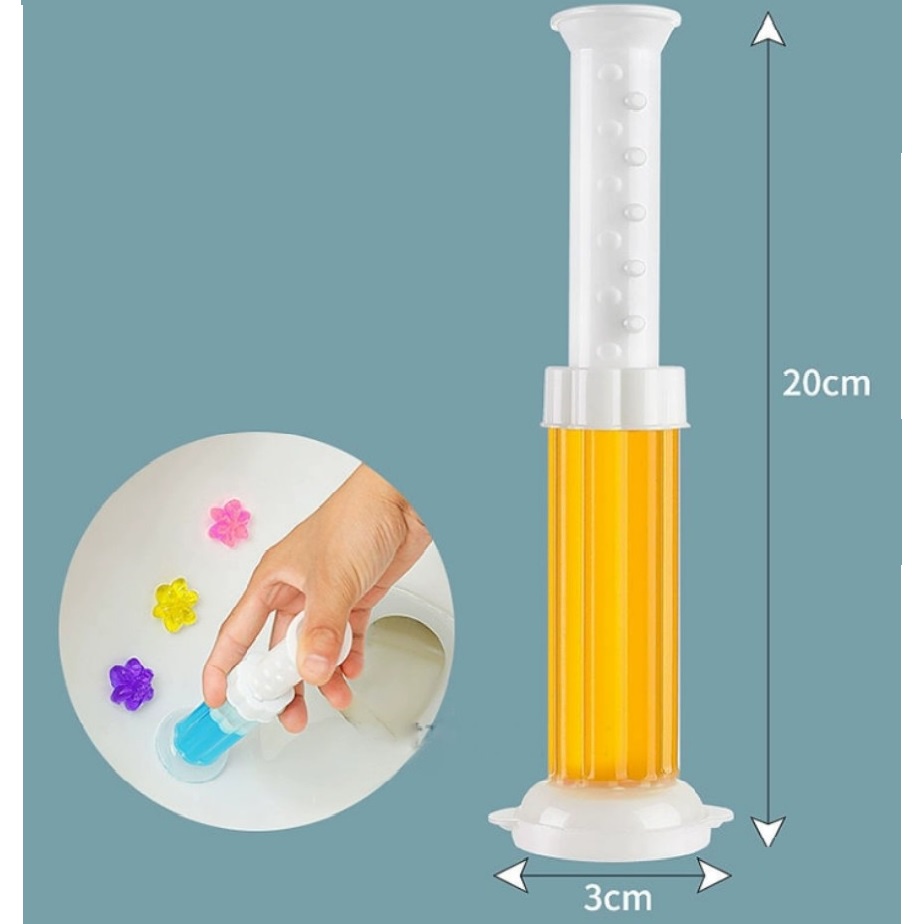 Gel khử mùi bồn cầu bông hoa, làm sạch và diệt khuẩn an toàn, hương thơm dễ chịu