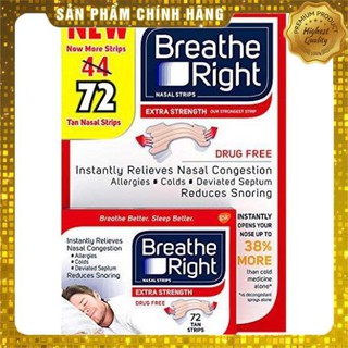 Miếng dán chống ngáy Breath Right 72 miếng