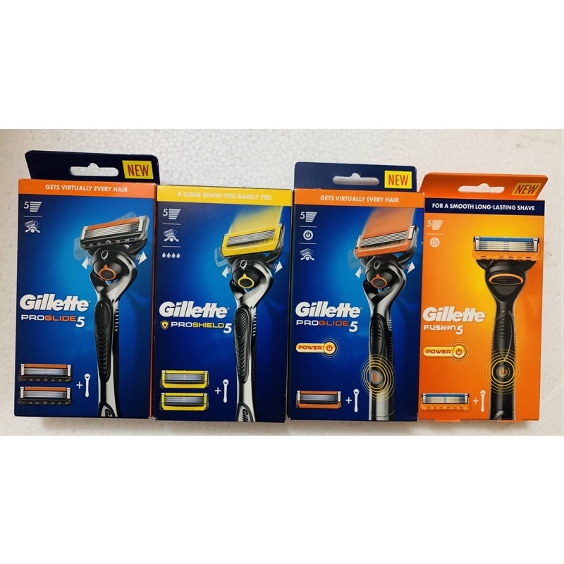 Dao cạo râu cao cấp 5 lưỡi Gillette Proglide Power (1 Cán+1 lưỡi+1 pin