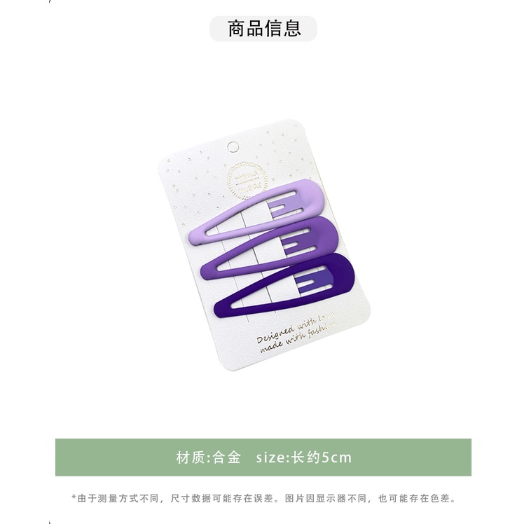 Kẹp Tóc Mái Bên Hông Phong Cách Hàn Quốc Cho Nữ