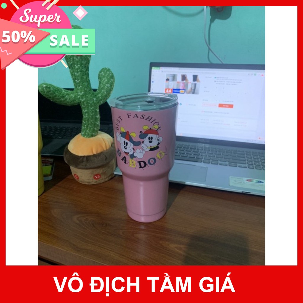 Ly Giữ Nhiệt  Thái Lan 900ml Kèm Túi Xách, 2 Ống Hút Và Cọ Rửa giá rẻ số 1 giảm giá 50% mua ngay mua ngay giảm giá 50% c